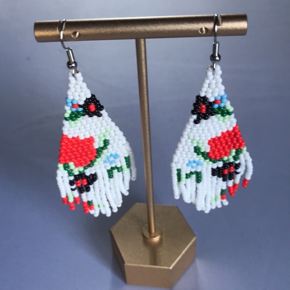 New! Beaded Drop Earrings - Picture 3 of 13